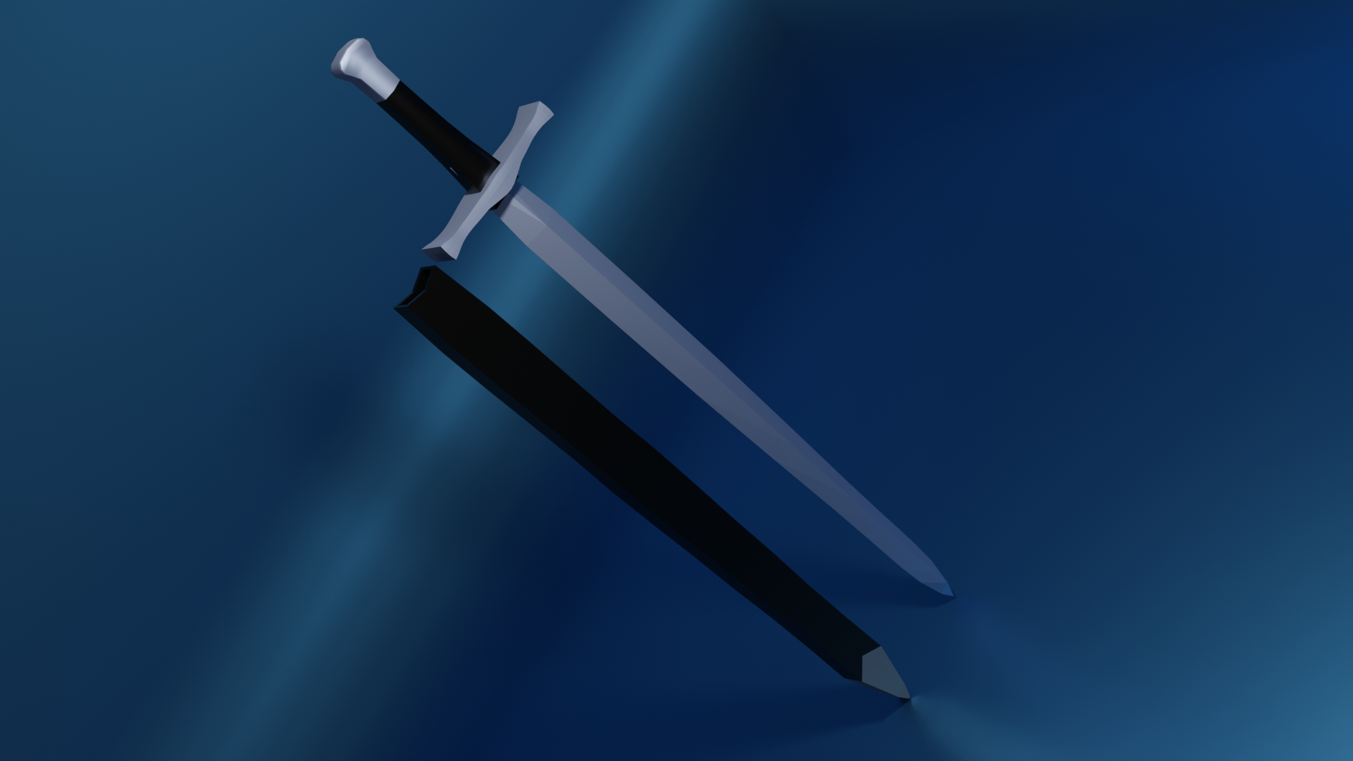 3Dで作成された剣