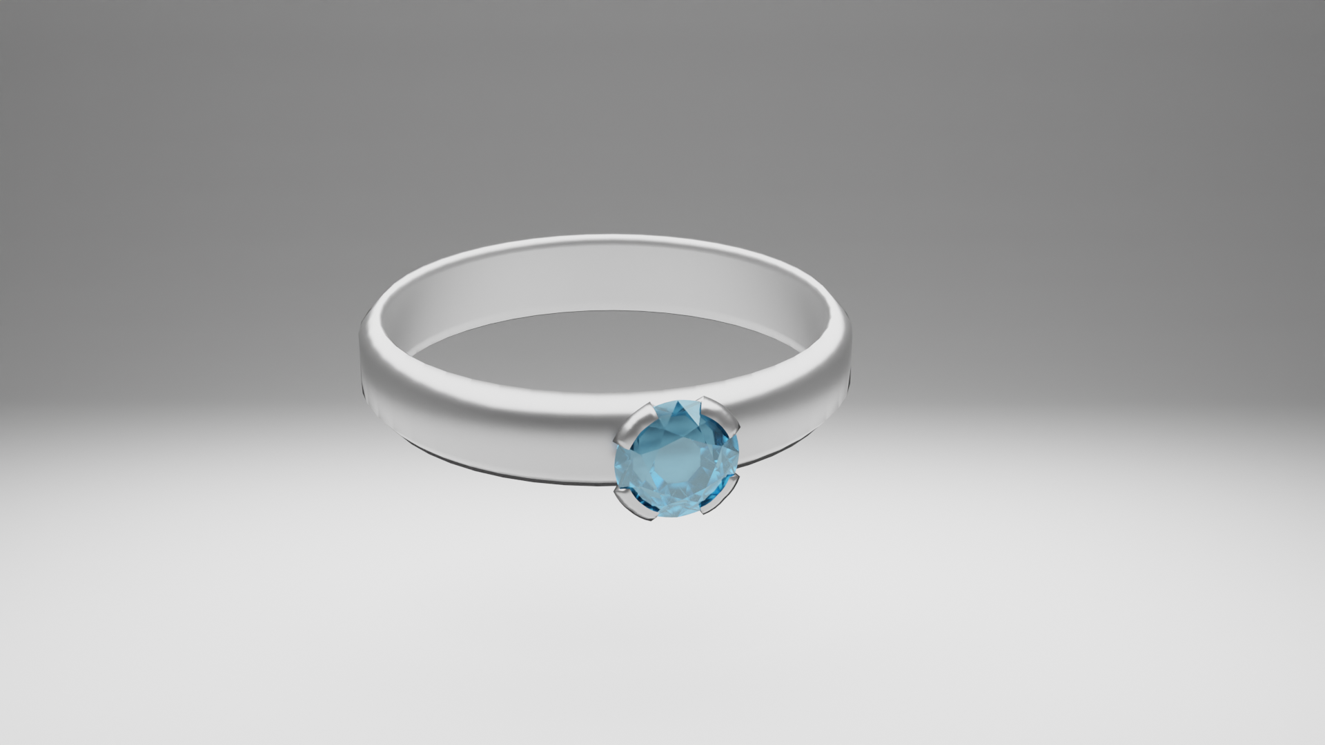 3Dモデリングのダイヤモンドの指輪の画像